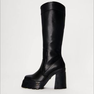 Syro TR XL Black Leather Boot Platform Heel Brand New US Men’s 9